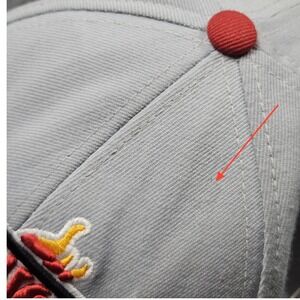 Miami Heat Fitted‎ Hat 7 3/8 Mitchell Ness Gray Red Y2K NBA Retro Streetwear